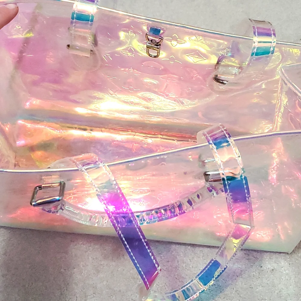 Iridescent Prism On The Go Transfer Tote - Picture 6 of 8